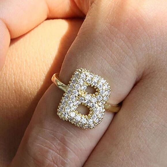 Anthropologie Jewelry - Letter B ring N688